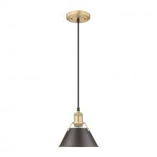  3306-S BCB-RBZ - Orwell BCB Small Pendant - 7" in Brushed Champagne Bronze with Rubbed Bronze shade